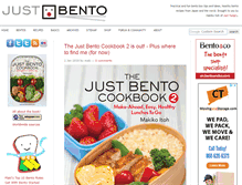 Tablet Screenshot of justbento.com